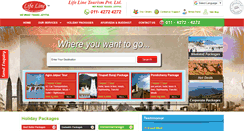 Desktop Screenshot of lifelinetourism.com